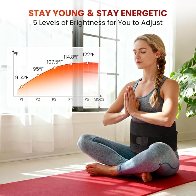 Red Light Therapy Mat for Full Body, Foldable 340 LEDs Near Infrared Light Therapy Pad, 660nm& 850nm 2in1 LEDs Light Blanket, High end Leather, 5 Power Levels UP to 65W, 29.6'x14''