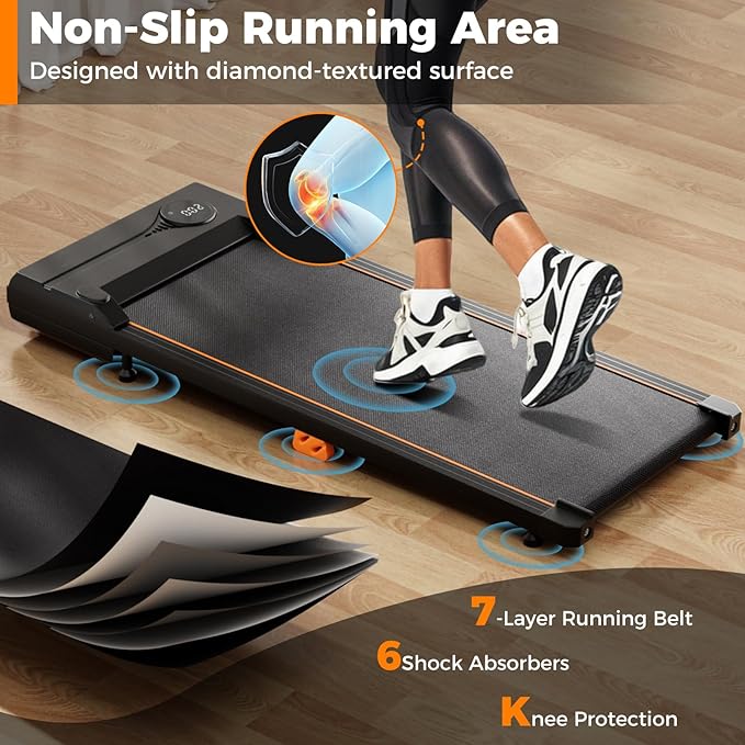 GYMAX Walking Pad, 340lbs 3 in 1 Treadmill with Remote & LED Display, 12 Preset Programs & 3 Countdown Modes, 0.5-4 MPH Under Desk Treadmill Walking Jogging Running Machine for Home Office Desk
