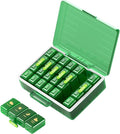 Weekly Pill Organizer 4 Times a Day, Large Compartments Pill Box 4X 7 Day, Medicine Organizer Pill Case for Pills/Vitamins/Fish Oils/Medication/Supplements (Green)