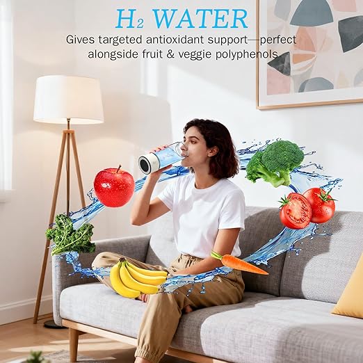 Longtor 2026 Upgrade Hydrogen Water Bottle - 3-Level H₂ Output 1700/2800/4000 ppb - SPE/PEM Tech - 450 ml BPA-Free Borosilicate Glass - Portable Rechargeable for Travel Gym Office