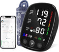 Bluetooth Automatic Blood Pressure Monitor for Home Use - with Adjustable Upper Arm Large Cuff (8.7"-17.3"), App Tracking, LED Display 2 Users 240 Sets Memory, Hypertension Detector