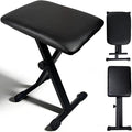 Keyboard Bench X-Style Height Adjustable 16-20in Padded Cushion Piano Stool Bench Keyboard Chair for Keyboards Piano.