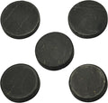 5 pcs Authentic Shungite Stickers Unpolished 40 mm / 1.57" Genuine Healing Energy Stone Protection Plate for Cell Phone Case Tablet Laptop Computer Noble Gemstone Protector Crystal