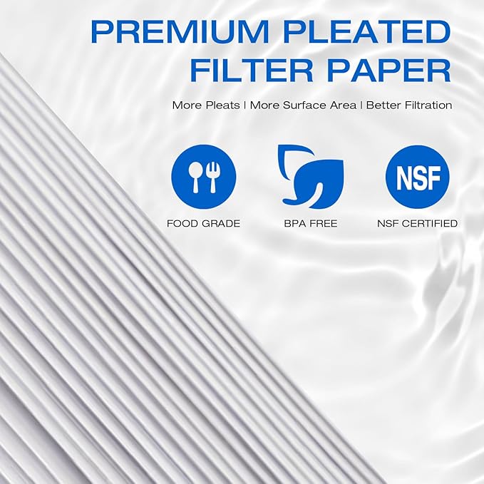 H&G Lifestyles 20" x 4.5" 20 Micro Whole House Pleated Sediment Water Filter for Well Water, Compatible with ECP20-20BB, AP810-2, SPC-45-2020, R30-20BB, HDC3001, ECP5-20BB,SPC-45-2005