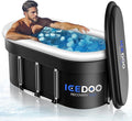 Upgraded 175-Gal Oval Ice Bath Tub with Air Ring, Portable Multi-Layered Cold Plunge Tub - Foldable & Inflatable, with Lid, for Athletes & Adults,Ideal for Home, Gym & Outdoor Use