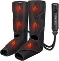 SHINE WELL Leg Massager with Heat and Compression, Legs Massage for Circulation and Pain Relief, Foot and Calf Massager for Swelling, Heated Air Compression Machine, Wellness Gift for Mom Dad