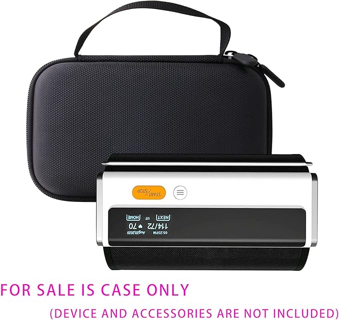 Hard EVA Carrying Case Compatible with Lovia/Wellue Smart Blood Pressure Monitor,Upper Arm Cuff BP Machine Storage case.
