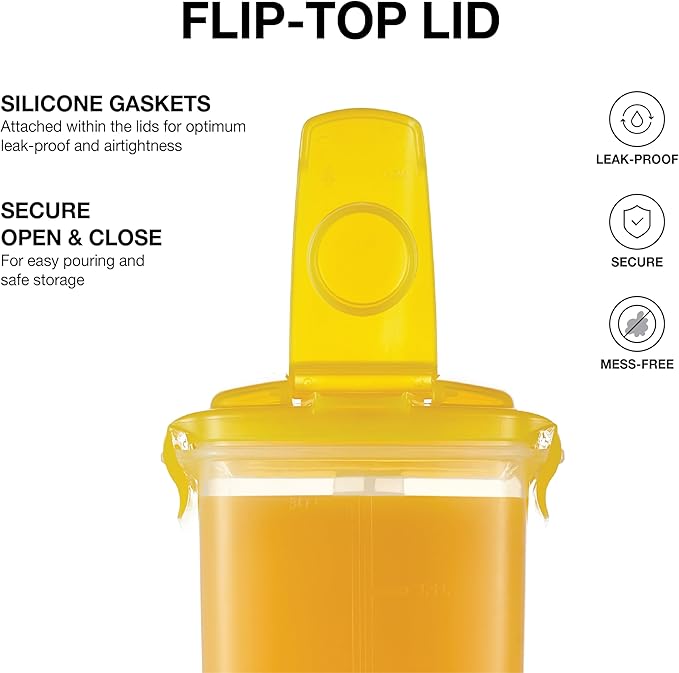 LocknLock HAP607Y Aqua Fridge Door Water Jug with Handle, BPA-Free Plastic Pitcher with Flip-Top Lid and Easy-Pour Spout for Water, Juice, Tea, and Other Drinks, 3-Quart, Yellow