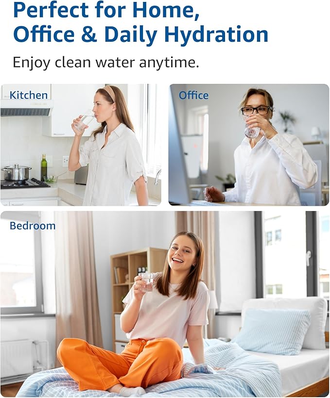 Replacement for Zero Water Pitchers and Dispenser ZR-001 ZR-004 ZP-006 ZR-017, Five-Stage Filter System, Reduce Lead, Chromium, PFOA/PFOS by GAMOTH, 2 Count