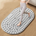 Silicone Reflexology Foot Massage Mat with Magnetic Therapy, Acupressure Meridian Stimulation Pad, Soft Gel TPE Material, 29.6x17.7 Inches, Gray
