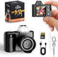 Mini Keychain Camera -Maxmango 1080P HD Video Tiny Retro Digital Camera with 64GB SD Card, 1.3’’ HD Screen Portable Small Camera for Travel Study Recording