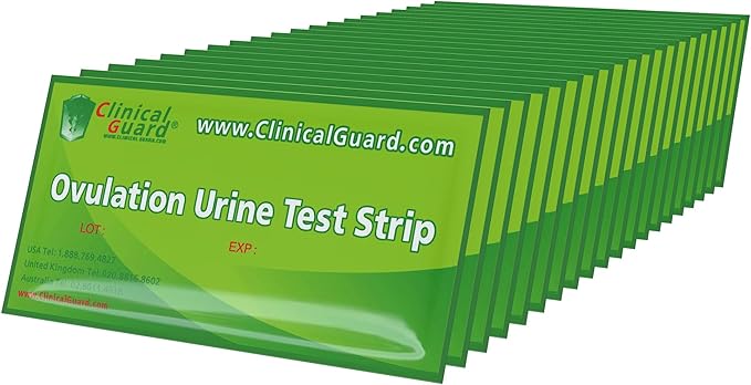 Clinical Guard Ovulation Test Strips Pack of 10 - Accurate Measurement Within 5 min - Ovulation Tests Cost-Effective Fertility Test for Women