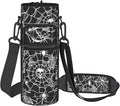 Halloween Water Bottle Sling Bag for 25oz/32oz Tumblers,Adjustable Neoprene Water Bottle Carrier Bag,Insulated Carrier with Shoulder Strap & Phone Pocket - Spider Web Gifts for Women