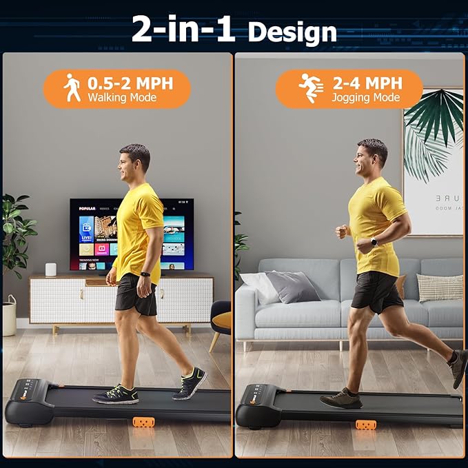 Goplus Walking Pad, Under Desk Treadmill for Home and Office, Walking Pad Treadmill Under Desk with 265 lbs Capacity, 12 Preset Programs, Watch-Like Remote Control, LED Touch Screen, Installation-Free