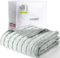 YnM Cooling Weighted Blanket for Adults, 12lbs Heavy Bed Throw Comforter with 100% PE Fabric, Ideal for Hot Sleepers or Summer Days(48x72 Inches for Twin/Full Bed, 12 Pounds, Green)
