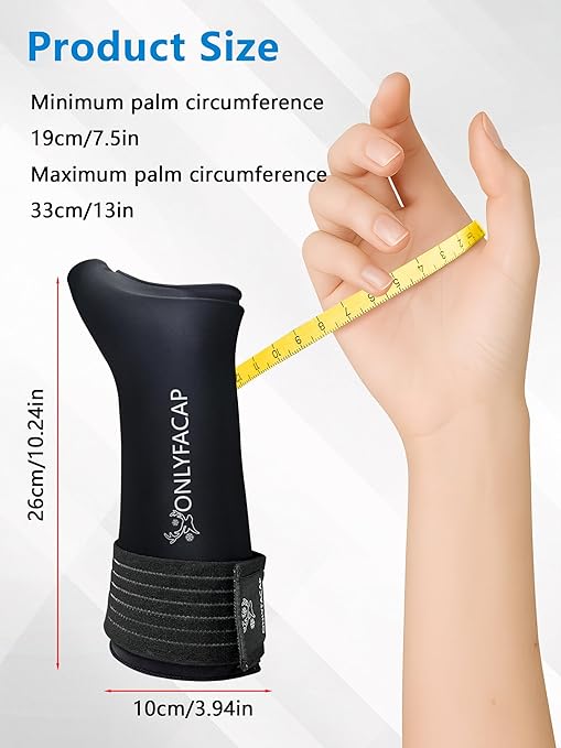 Wrist Ice Pack Wrap,Ice Packs for Injuries Reusable Gel,Hot and Cold Compression Therapy for Hand and Thumb,Wrist Brace for Tendonitis,Carpal Tunnel Relief,Arthritis Sprains (Large)