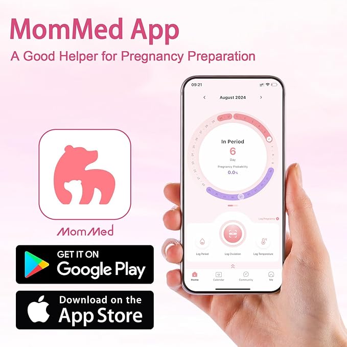 MomMed Pregnancy Test, 5 HCG Home Pregnancy Midstream Test, Accurately Detect Early Pregnancy, High Sensitivity Result for Women Home Testing