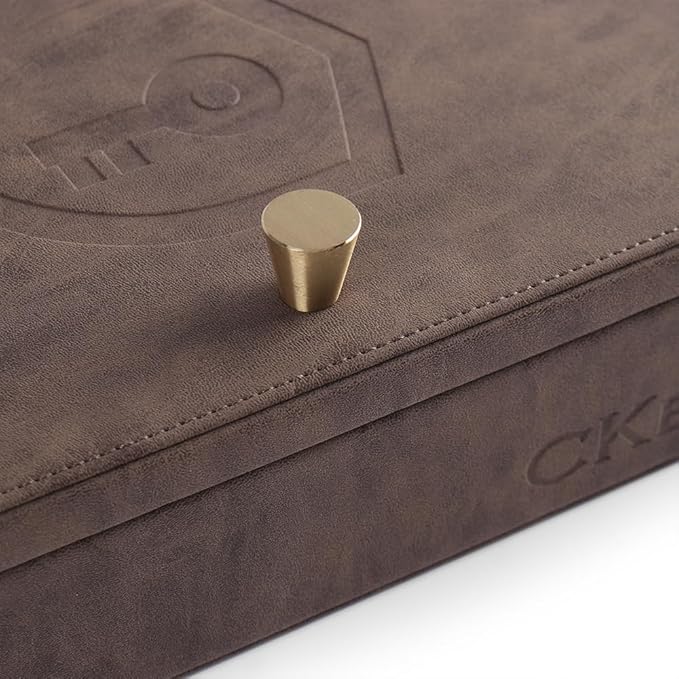 CKEYURE Premium XL PU Leather Faraday Box for Car Keys Wall Mount | Anti Theft Faraday Key Fob Protector | Faraday Cage | Car Key Holder | RFID Key Box | Key fob Signal Blocker