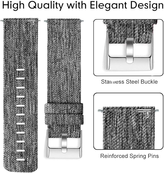 Lamshaw Compatible with Shock Clock Max Band, Breathable Nylon Woven Fabric Replacement Accessory Strap Compatible for Pavlok Shock Clock 3, Max
