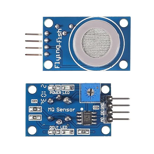 5pcs MQ-7 Gas Sensor Detector Monitor Module for Arduino Raspberry Pi ESP8266 MQ-7 5V DC (MQ-7)