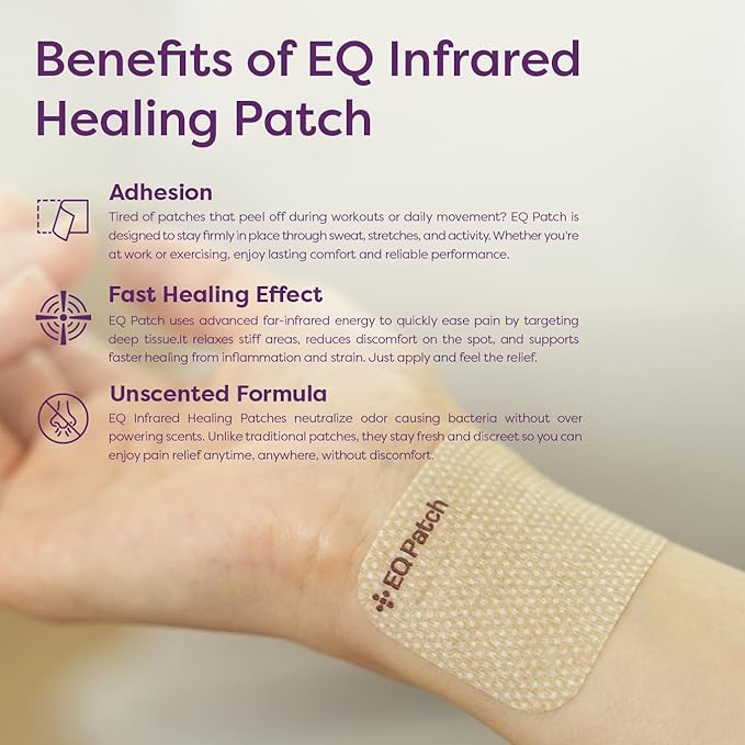 Infrared Warming Patches, Gentle Steady Warmth for Everyday Comfort, Up to 12 Hours, Strong Adhesive, Unscented, 30 Count