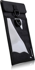 Silent Pocket SLNT Lock Out Tag Out Locking Cell Phone Faraday Sleeve Weatherproof Nylon, Loto Signal Blocking Device Shielding for Most Phones, Keyfobs - Privacy & Anti-Hacking (Black, Medium)