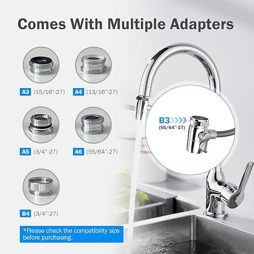 Frizzlife Water Filter for Sink Faucet, NSF 42&372 Certified 5-Stage Stainless Steel Countertop Water Filter System Reduces 99.99% Lead, Chlorine, Heavy Metals, 16000 Gallons (2 Filters)