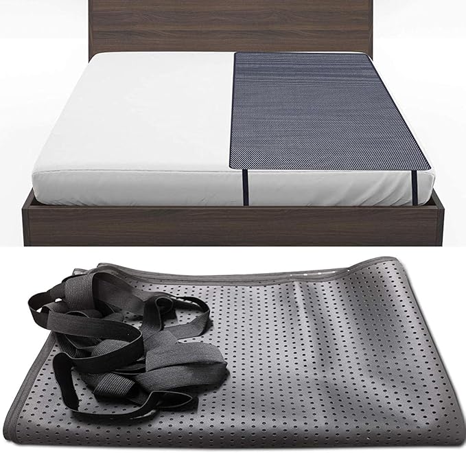 Amerthing Grounding Mats, Conductive Carbon Leatherette Pads for Better Sleep and Healthy, Relax Therapy Sheets (Size 27"x71"Inch)