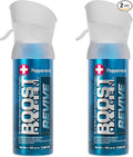 Boost Oxygen Pocket Size Revive Peppermint Aroma 3L Canister | Respiratory Support for Aerobic Recovery, Altitude, Performance & Health (2 Pack)