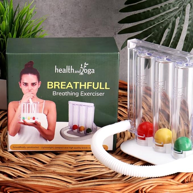 HealthAndYoga™ Deep Breathing Exerciser - Breath Exercise System