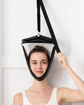 Neck Stretcher Cervical Traction Device for Home Use - Over The Door Cervical Neck Traction Device for Decompression Home Physical Therapy, Portable Neck Traction Device for Neck Pain