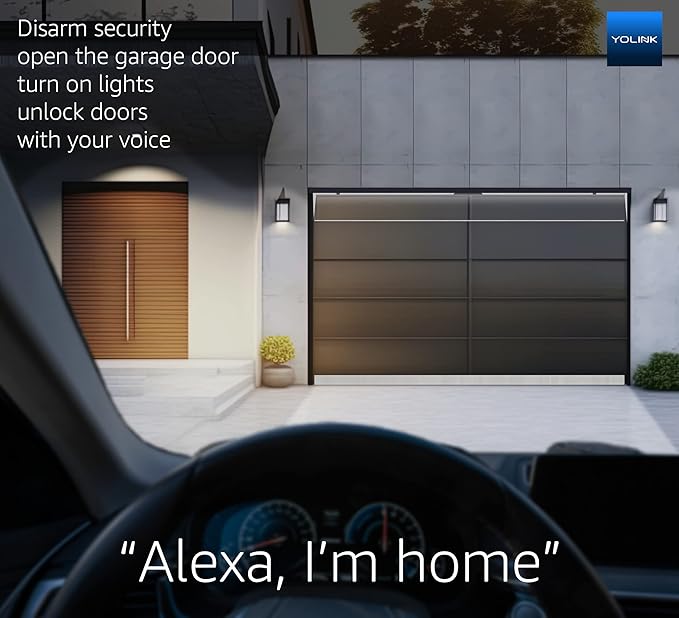 YoLink Smart Garage Door Sensor, Garage Door Position Sensor with Door Left-Open Reminders, Alexa, Google, IFTTT, Home Assistant (Hub Required)