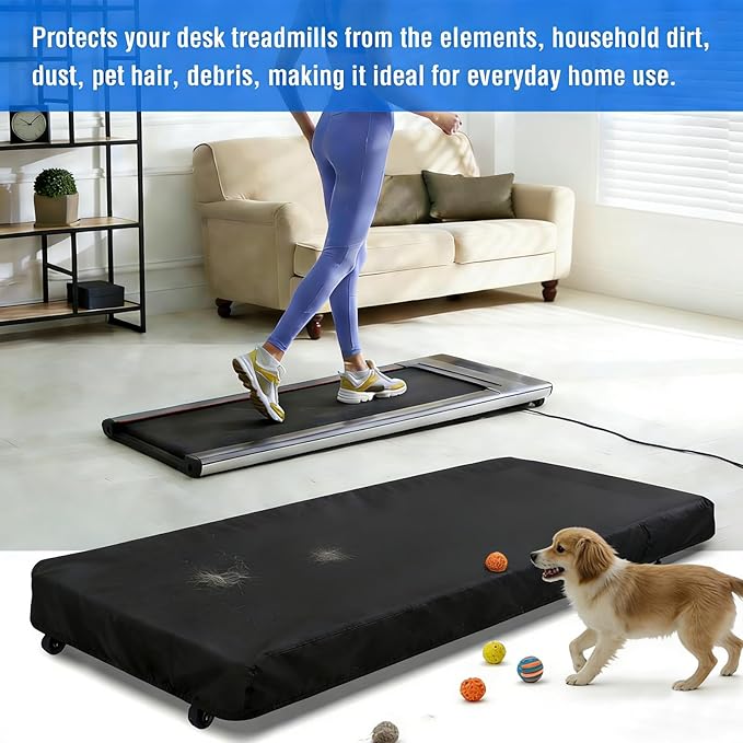 Under Desk Treadmill Cover, Dust-Proof Walking Pad Cover, Waterproof Protective Cover for Walking Treadmill Office Under Desk(Cover Only)