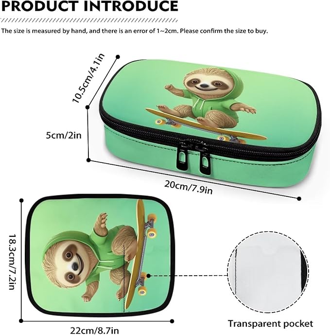Skating Sloth Insulin Cooler Travel Case for Diabetic, Insulin Cooling Case Travel Portable Insulin Pen Carrying Case Cooler Bag Organizer for Diabetic Supplies