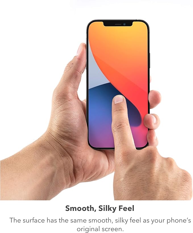 ZAGG Glass Elite VisionGuard - Impact Protection, Scratch & Fingerprint Resistant, InvisibleShield, Clear for iPhone 12 Pro, 12, 11, XR
