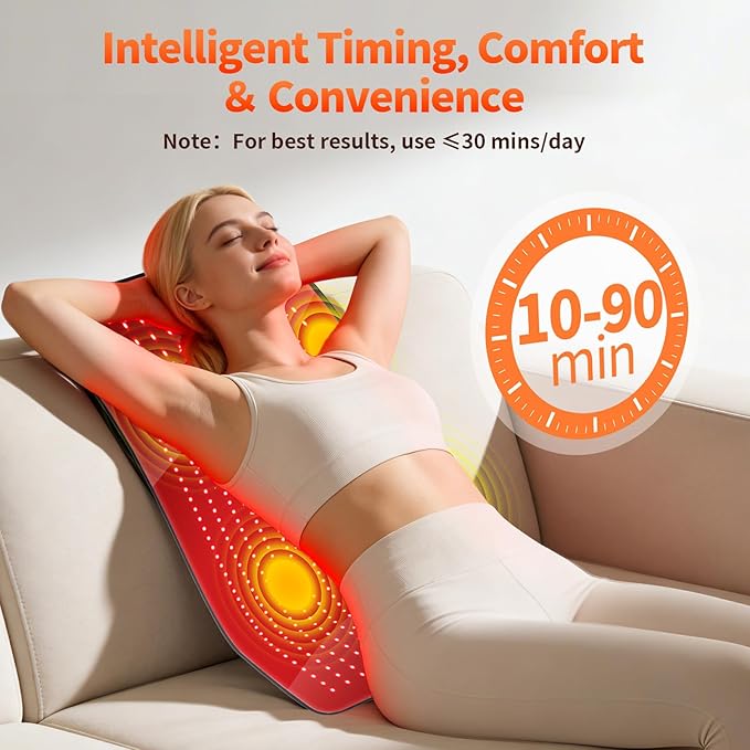 Red Light Therapy Mat for Full Body, 38"*24" Red Light Therapy Mat with 480 LEDs and Controller, 660nm&850nm Near Infrared Light Therapy, 3in1 LEDs Light Blanket for Back Waist Belly Knee Joint Muscle