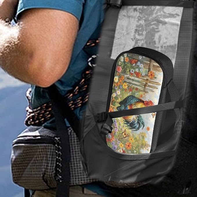 Butterfly Chicken Insulin Cooler Travel Case Insulated Diabetic Bag with Top Handle Medication Cooler Bag for Insulin Pens and Blood Glucose Monitor Supplies Easy to Carry