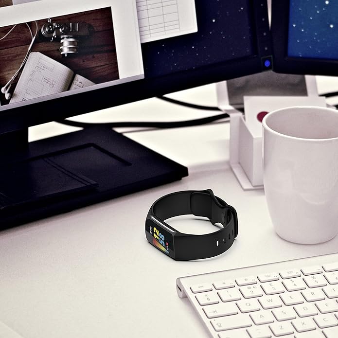 Compatible with Fitbit Charge 5 Bands Women&Men, Replacement Soft Silicone Watch Straps Soft Wristband for Fibit Charge 5 Advanced Fitness & Health Tracker