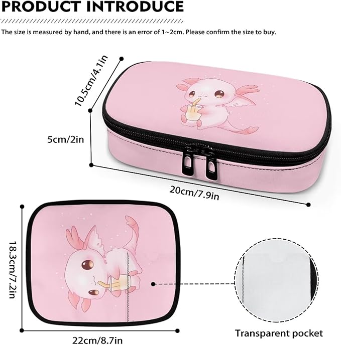 Milk Axolotl Insulin Travel Case Portable Medical Cooler Bag for Diabetes Insulin Travel Case for Insulin Pen and Medication Diabetic Supplies