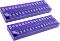 AM/PM 31 Day Once-a Day Monthly Pill Planner Organizers - Large Compartment Pill Boxes Store Medications for Entire Month Plus Compartment for Extra Pills (Am/Pm Purple & Purple)