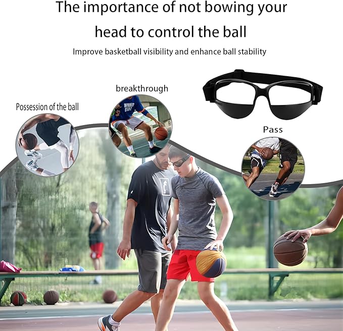 Dribbling Goggles Basketball Sports Glasses-Basketball Training Equipment for Ball Handling Skills；