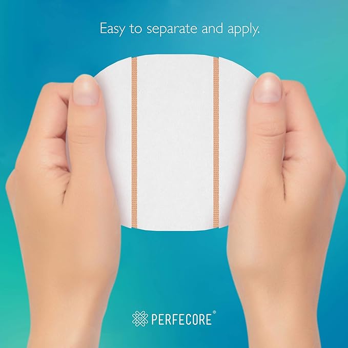 Adhesive Bandage Patches Compatible with Freestyle Libre Enlite Guardian (30-Pack) – Waterproof, Sweatproof Continuous Glucose Monitor Sensor Cover Tape – Diabetes & Diabetic Supplies – Nude