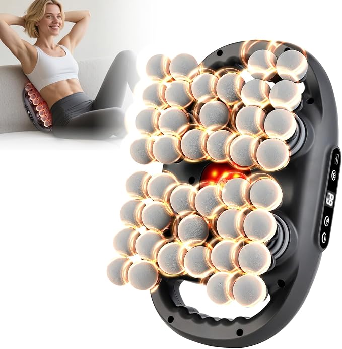 IeBilif Massage Gun, 42 Head Foot Back Neck Shoulder Massager with 9 Adjustable Multi-Modes & Intensities, Fascia Gun for Athletes, Birthday Gifts for Men
