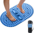 Extra-Large Acupressure Foot Massage Mat 27 Inches, Silicone Foot Pressure Point Pad with 2 Massage Balls, Foot Reflexology Mat for Stress Relief, Home & Gym Use (Blue)