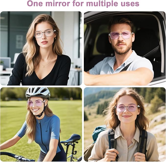 Smart Glasses, Blue Light Blocking Glasses for Men and Women, Photochromic Sunglasses, Built-in Mic & Speakers, Hands-Free Calling, Bluetooth Audio Glasses for Work/Travel, Voice Control