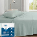 Degrees of Comfort Coolmax® Cooling Bed Sheets Twin XL Size for Hot Sleepers, Moisture Wicking Sheet Set for Night Sweats, Deep Pocket, Ultra Soft, Cozy for All Seasons, Aqua 3 Pieces