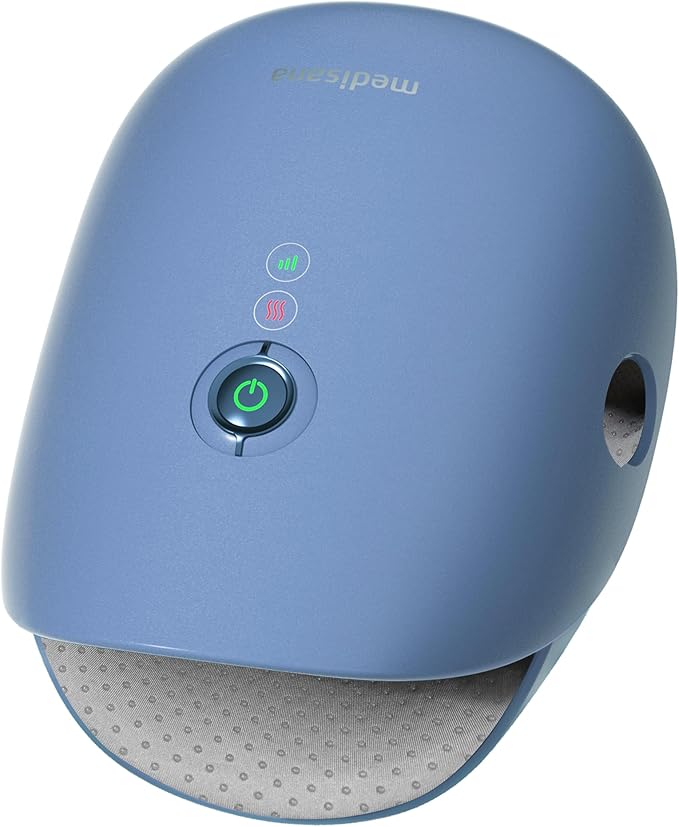 Medisana Hand Massager with Heat and Compression, Knuckle Stretching Massage, Memory Function, Cordless Hand Massager for Arthritis and Carpal Tunnel Relief, Mother’s Day Gift for Mom Women