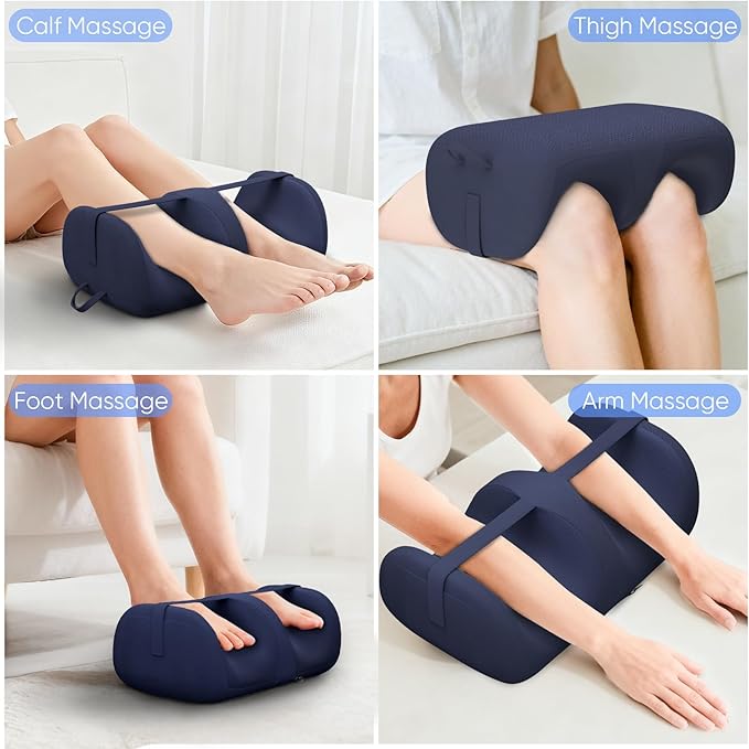 TISSCARE Foot Massager with Heat, Shiatsu Foot Massager for Plantar Fasciitis, Foot and Calf Massager with Massage Roller, Deep Kneading, Pain Relief, Gift for Women and Man