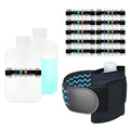 Urine Test Complete Kit - Smaller 3oz Translucent Empty Bottle, Non-Falling and Hi-Stretch Hidden Leg Strap, Urine Test Temperature Strips and Velour Lining Sample Bag, Urine Test Practice Kit at Home