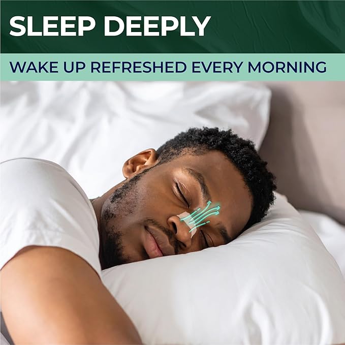Peace&Quiet PQ 40 Nasal Strips for Snoring, Nasal Stripes for Sports & Sleeping - Nose Strips for Congestion Relief, Snore Reducing Aids - Improve Sleep, Reduce Snoring | White (Mint Aroma)